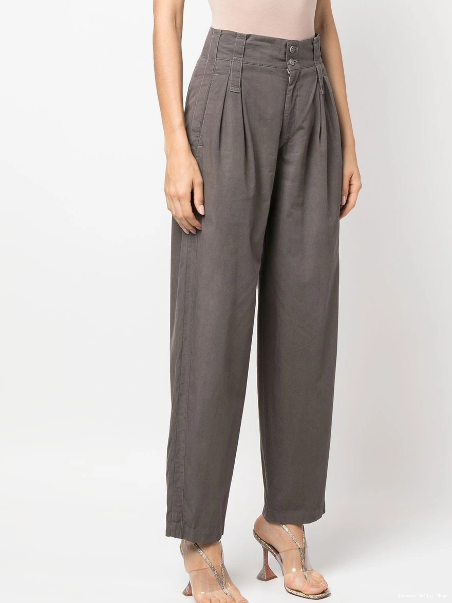 Cheap Versace 1980s Women trousers tapered high-waist 0325